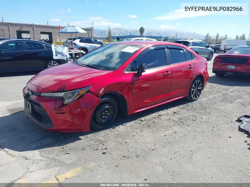 2020 TOYOTA COROLLA VIN 5YFEPRAE9LP082966 — фото 2