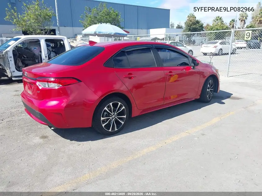 2020 TOYOTA COROLLA VIN 5YFEPRAE9LP082966 — фото 4