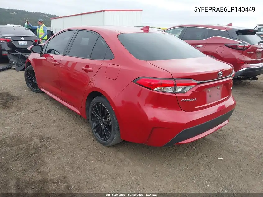 2020 TOYOTA COROLLA VIN 5YFEPRAE6LP140449 — фото 3