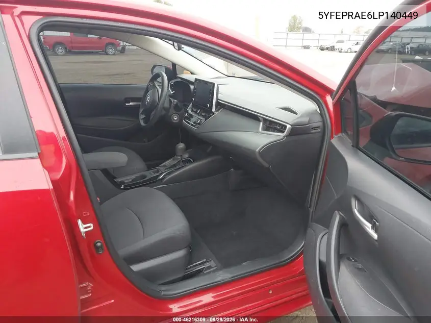 2020 TOYOTA COROLLA VIN 5YFEPRAE6LP140449 — фото 5