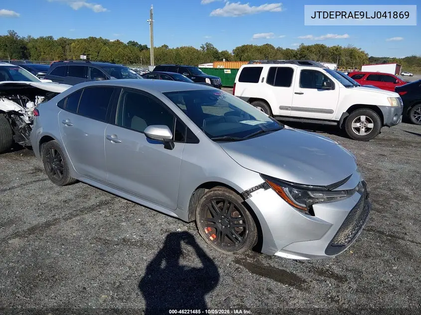 TOYOTA COROLLA 2020, VIN JTDEPRAE9LJ041869