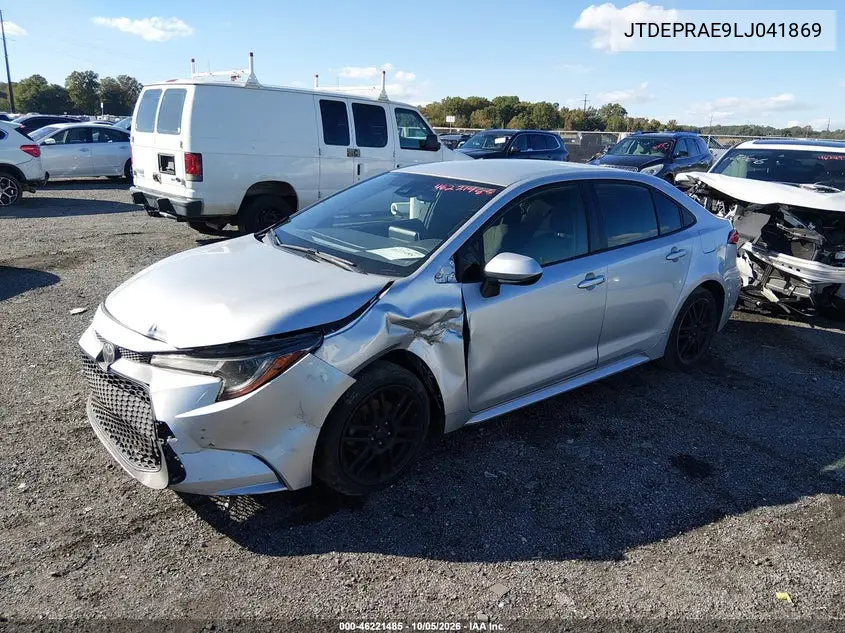 2020 TOYOTA COROLLA VIN JTDEPRAE9LJ041869 — фото 2