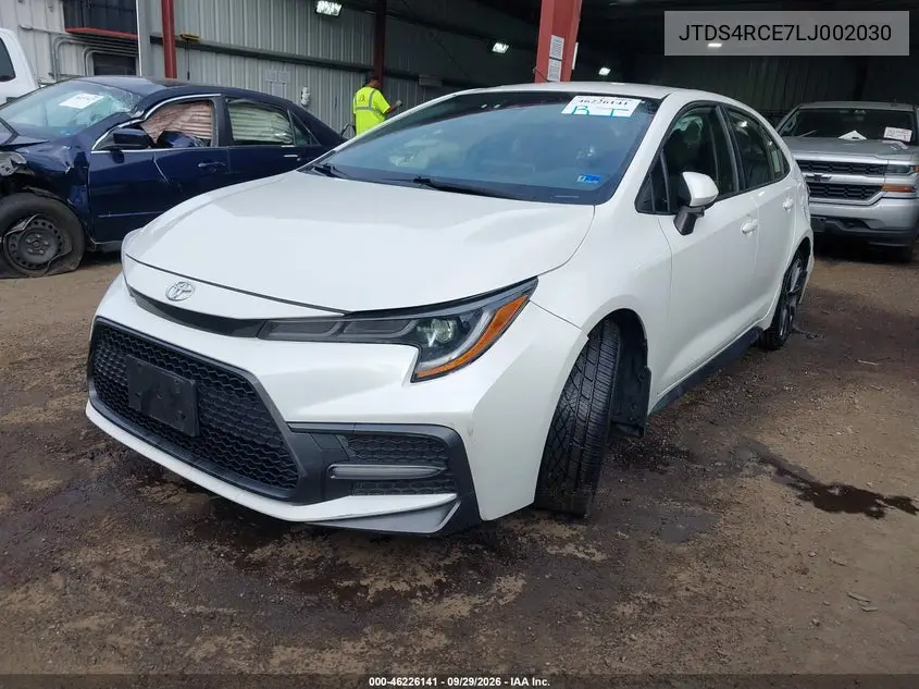 2020 TOYOTA COROLLA VIN JTDS4RCE7LJ002030 — фото 2