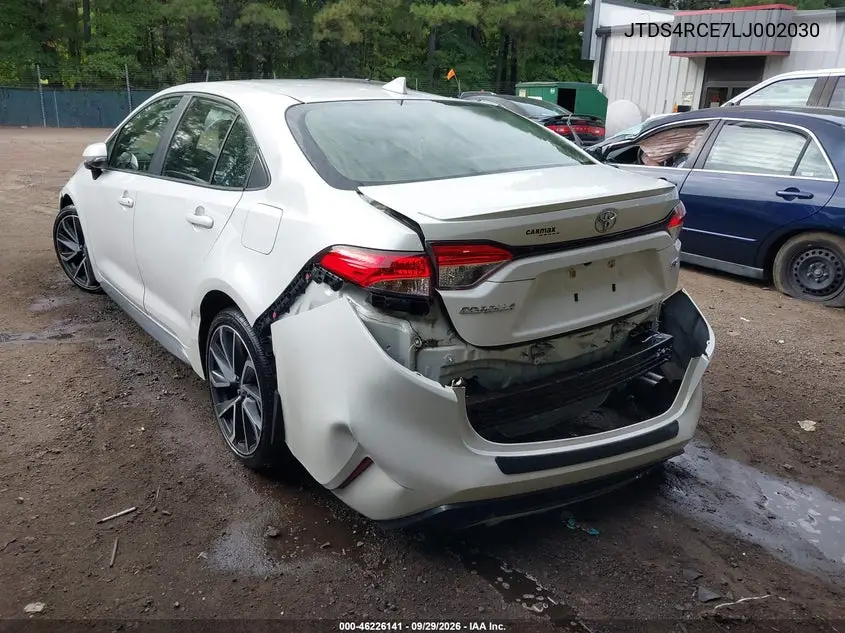 2020 TOYOTA COROLLA VIN JTDS4RCE7LJ002030 — фото 3