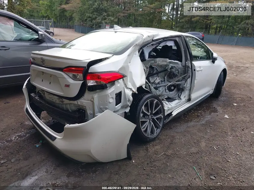 2020 TOYOTA COROLLA VIN JTDS4RCE7LJ002030 — фото 4
