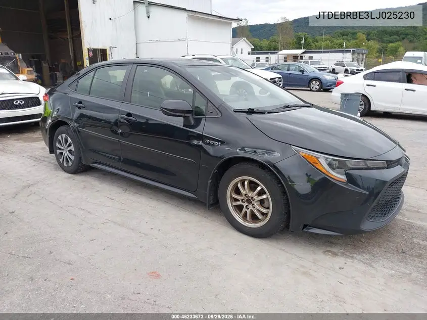 TOYOTA COROLLA 2020, VIN JTDEBRBE3LJ025230
