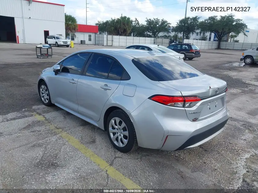 2020 TOYOTA COROLLA VIN 5YFEPRAE2LP142327 — фото 3