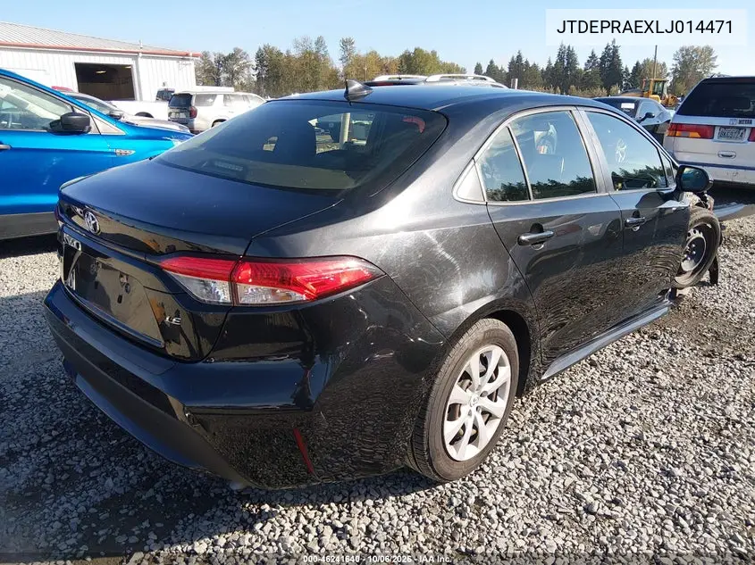 2020 TOYOTA COROLLA VIN JTDEPRAEXLJ014471 — фото 4