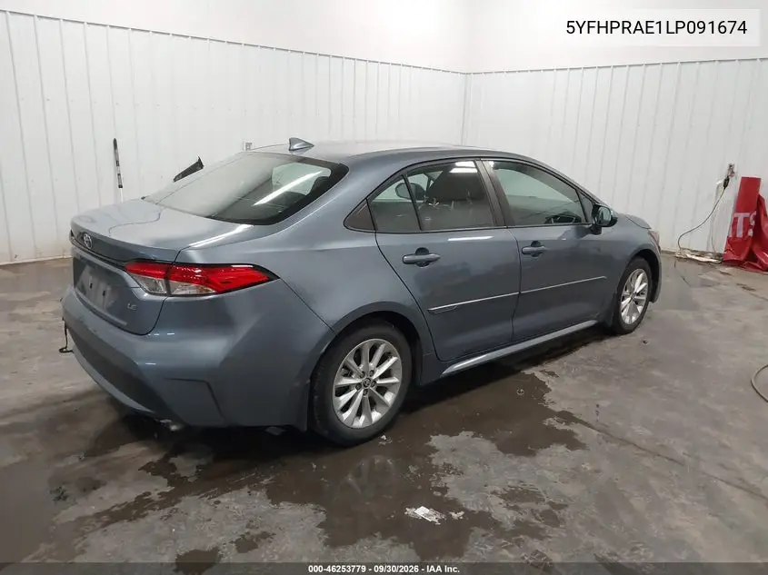 2020 TOYOTA COROLLA VIN 5YFHPRAE1LP091674 — фото 4