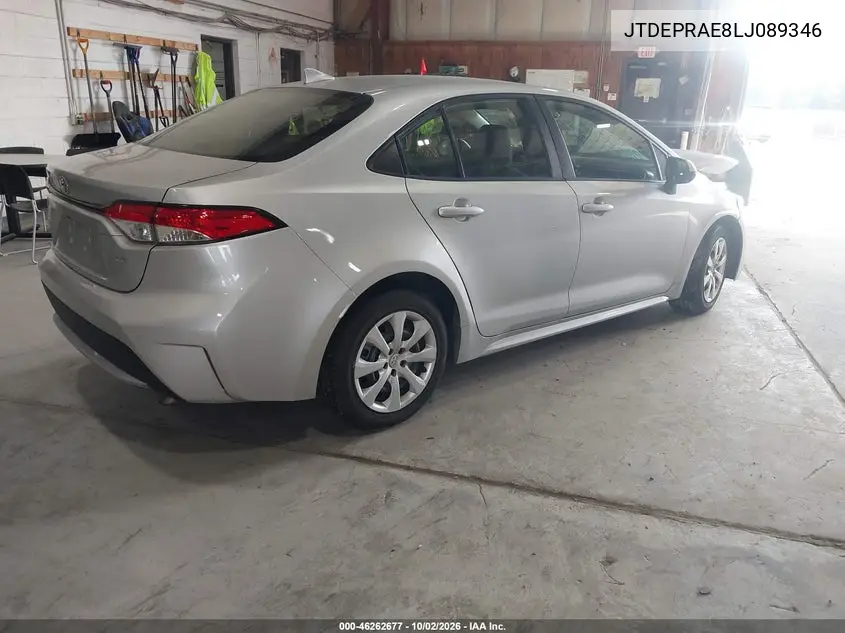 2020 TOYOTA COROLLA VIN JTDEPRAE8LJ089346 — фото 4