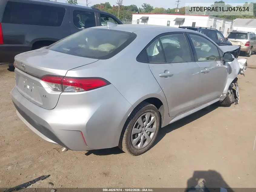 2020 TOYOTA COROLLA VIN JTDEPRAE1LJ047634 — фото 4