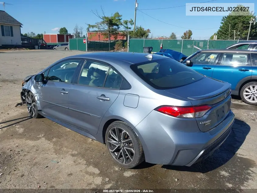 2020 TOYOTA COROLLA VIN JTDS4RCE2LJ022427 — фото 3