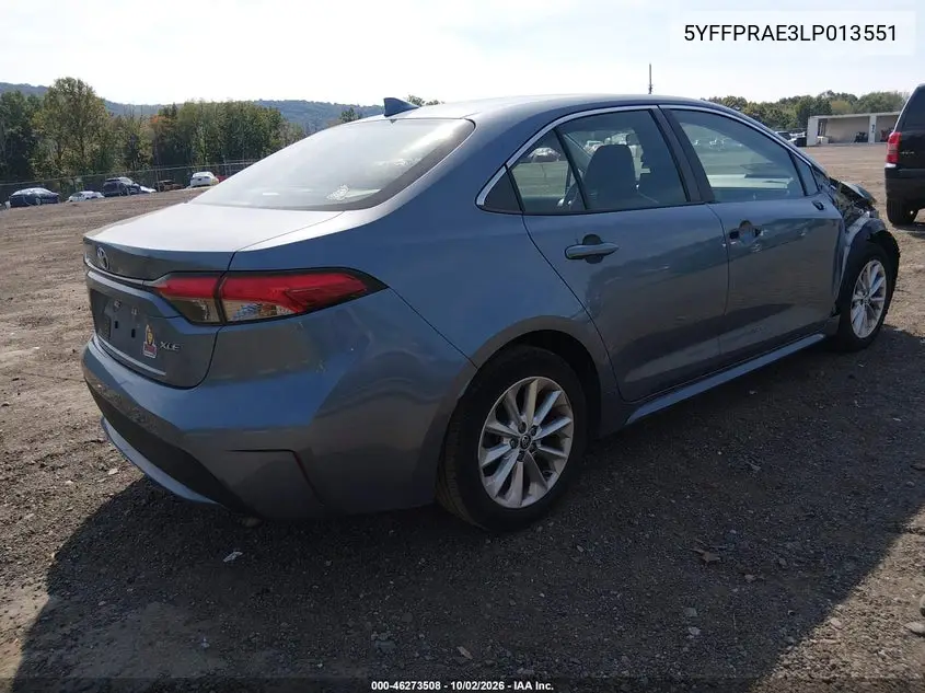 2020 TOYOTA COROLLA VIN 5YFFPRAE3LP013551 — фото 4