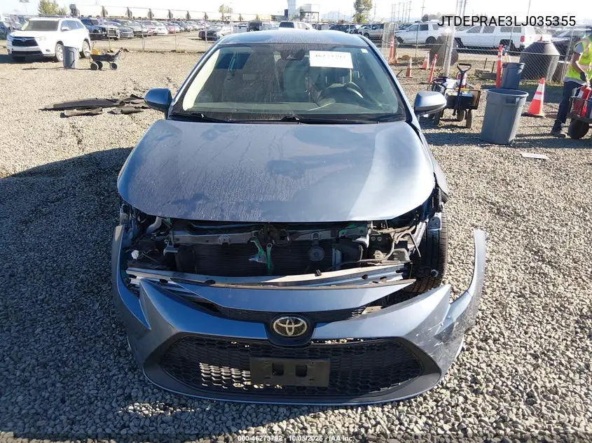 2020 TOYOTA COROLLA VIN JTDEPRAE3LJ035355 — фото 13