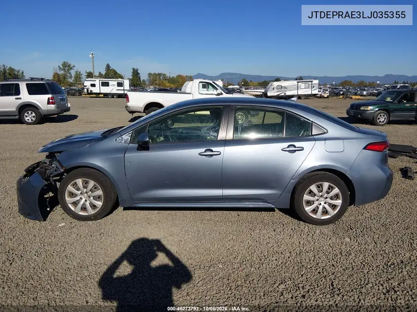 2020 TOYOTA COROLLA VIN JTDEPRAE3LJ035355 — фото 15