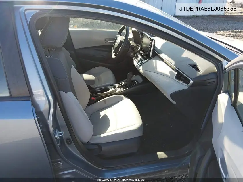 2020 TOYOTA COROLLA VIN JTDEPRAE3LJ035355 — фото 5