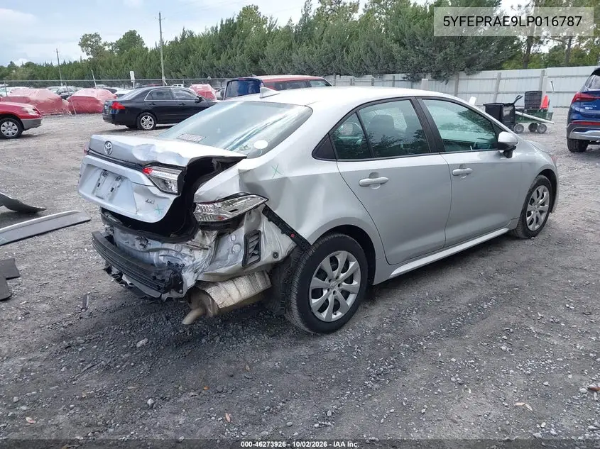 2020 TOYOTA COROLLA VIN 5YFEPRAE9LP016787 — фото 4