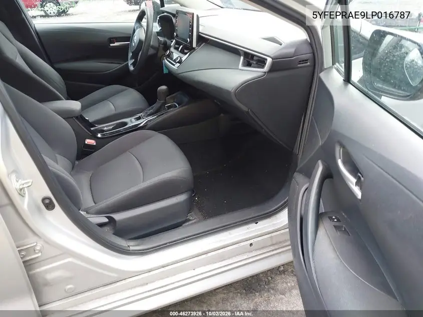 2020 TOYOTA COROLLA VIN 5YFEPRAE9LP016787 — фото 5