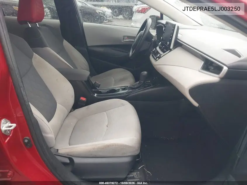 2020 TOYOTA COROLLA VIN JTDEPRAE5LJ003250 — фото 5