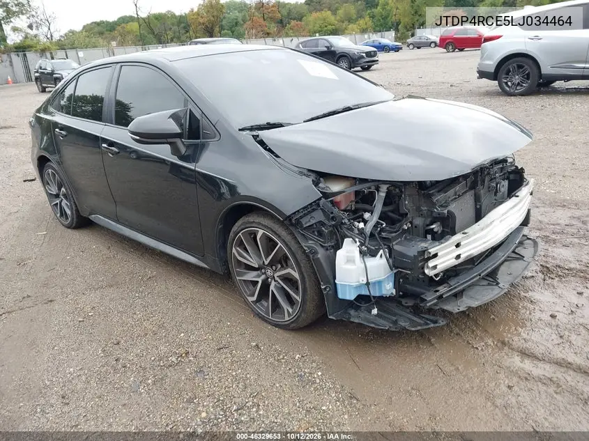 TOYOTA COROLLA 2020, VIN JTDP4RCE5LJ034464