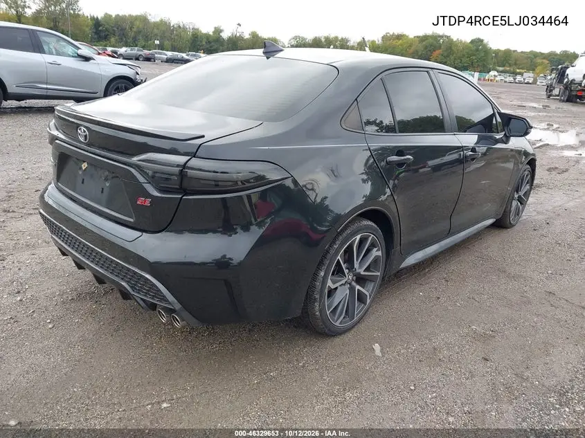 2020 TOYOTA COROLLA VIN JTDP4RCE5LJ034464 — фото 4