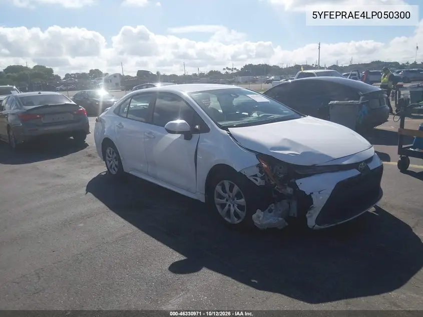 TOYOTA COROLLA 2020, VIN 5YFEPRAE4LP050300