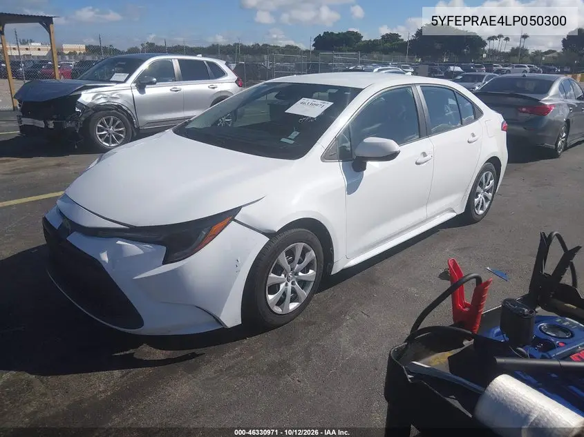 2020 TOYOTA COROLLA VIN 5YFEPRAE4LP050300 — фото 2