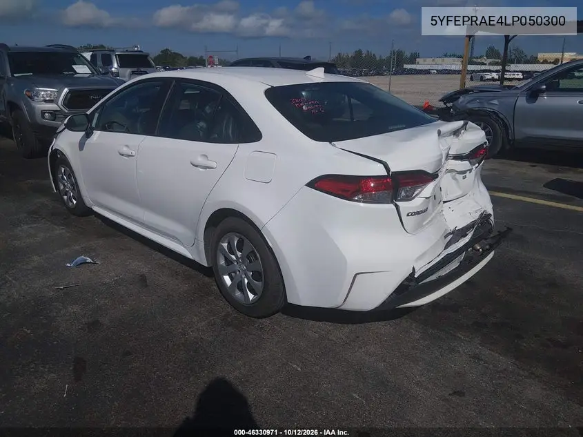 2020 TOYOTA COROLLA VIN 5YFEPRAE4LP050300 — фото 3