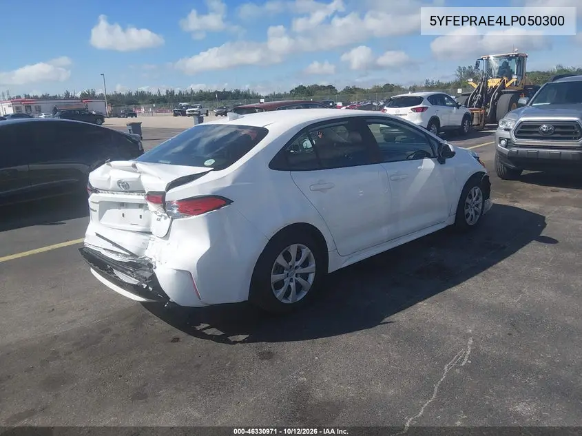 2020 TOYOTA COROLLA VIN 5YFEPRAE4LP050300 — фото 4