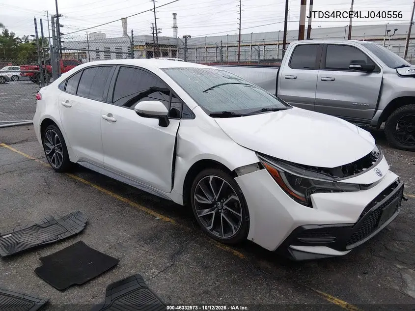 TOYOTA COROLLA 2020, VIN JTDS4RCE4LJ040556