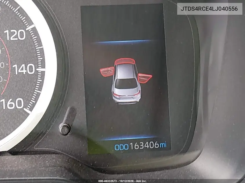 2020 TOYOTA COROLLA VIN JTDS4RCE4LJ040556 — фото 14