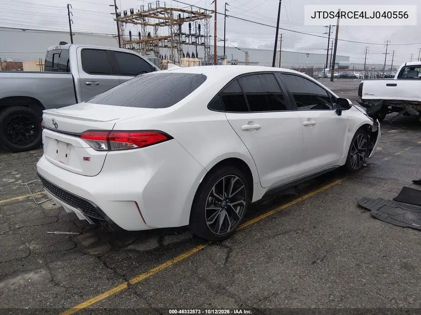 2020 TOYOTA COROLLA VIN JTDS4RCE4LJ040556 — фото 4