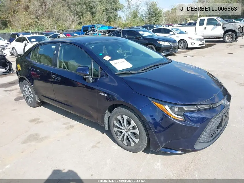 TOYOTA COROLLA 2020, VIN JTDEBRBE1LJ006563
