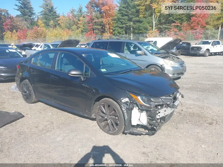 TOYOTA COROLLA 2020, VIN 5YFS4RCE9LP050236