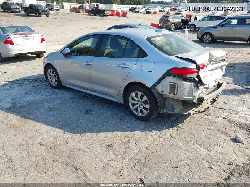 2020 TOYOTA COROLLA VIN JTDEPRAE2LJ042233 — фото 3