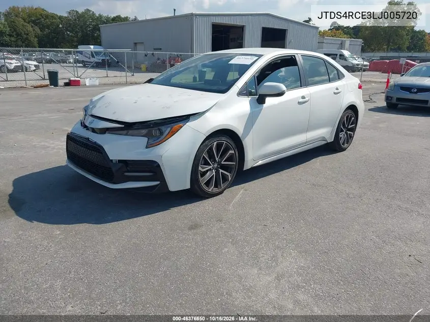 2020 TOYOTA COROLLA VIN JTDS4RCE3LJ005720 — фото 2