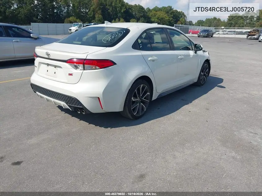 2020 TOYOTA COROLLA VIN JTDS4RCE3LJ005720 — фото 4