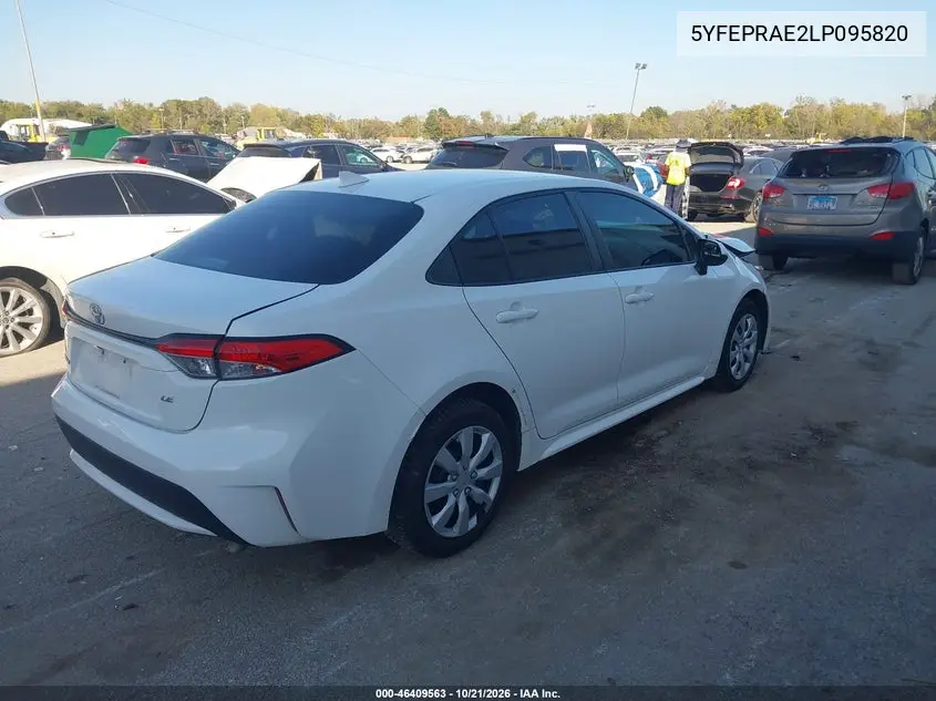 2020 TOYOTA COROLLA VIN 5YFEPRAE2LP095820 — фото 4