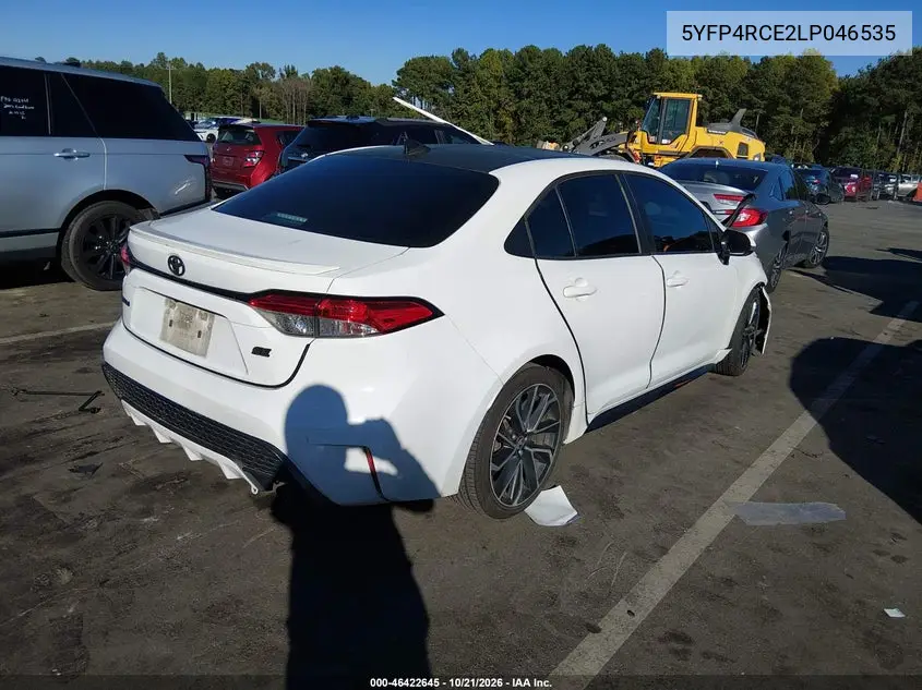 2020 TOYOTA COROLLA VIN 5YFP4RCE2LP046535 — фото 4