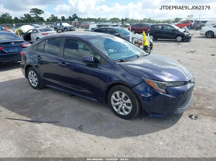 TOYOTA COROLLA 2020, VIN JTDEPRAE9LJ062379