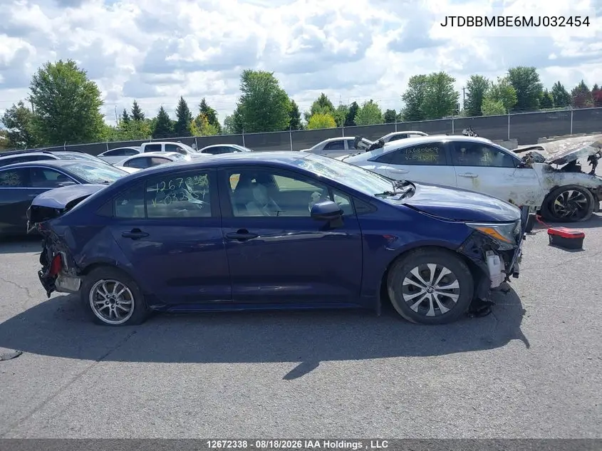 2021 TOYOTA COROLLA VIN JTDBBMBE6MJ032454 — фото 14