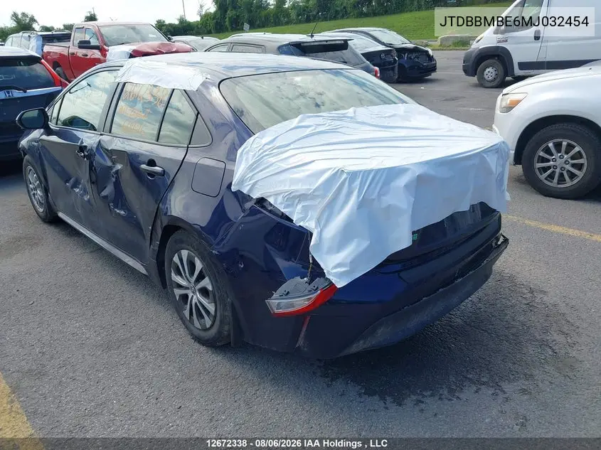 2021 TOYOTA COROLLA VIN JTDBBMBE6MJ032454 — фото 22