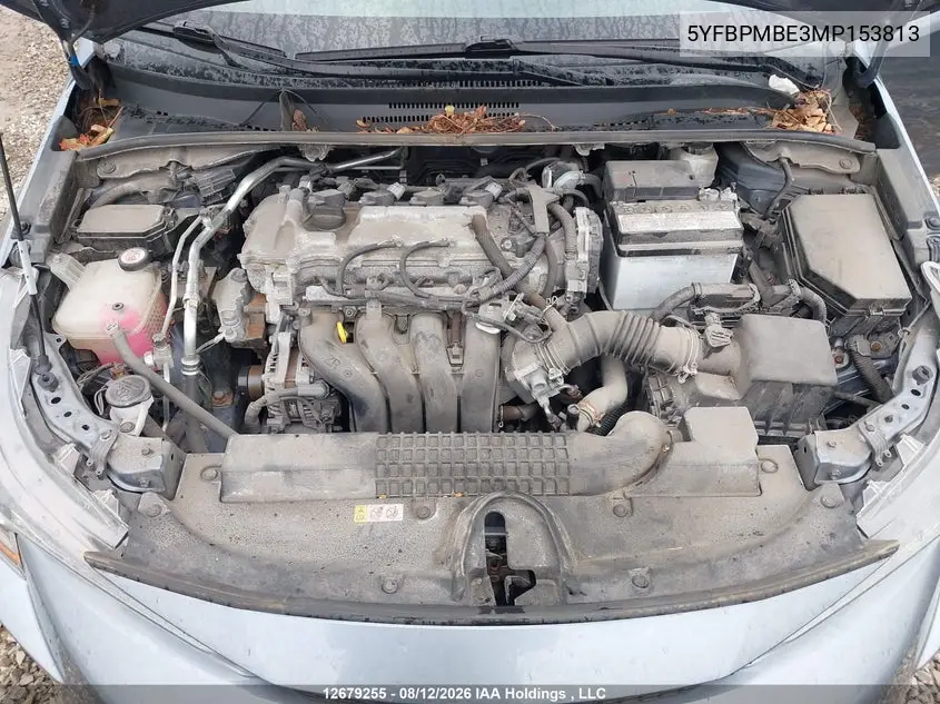 2021 TOYOTA COROLLA VIN 5YFBPMBE3MP153813 — фото 9