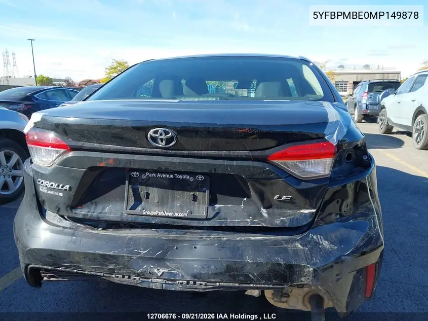 2021 TOYOTA COROLLA VIN 5YFBPMBE0MP149878 — фото 17