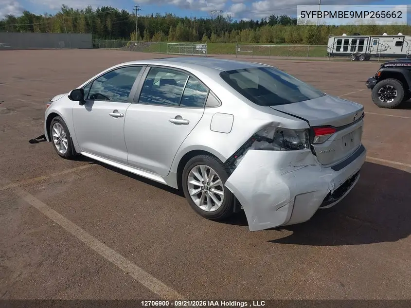 2021 TOYOTA COROLLA VIN 5YFBPMBE9MP265662 — фото 3