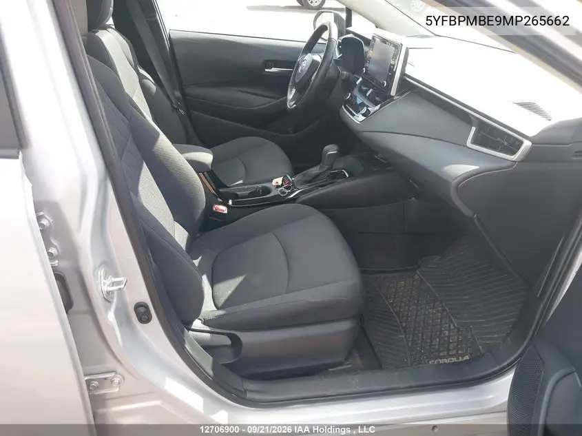 2021 TOYOTA COROLLA VIN 5YFBPMBE9MP265662 — фото 5