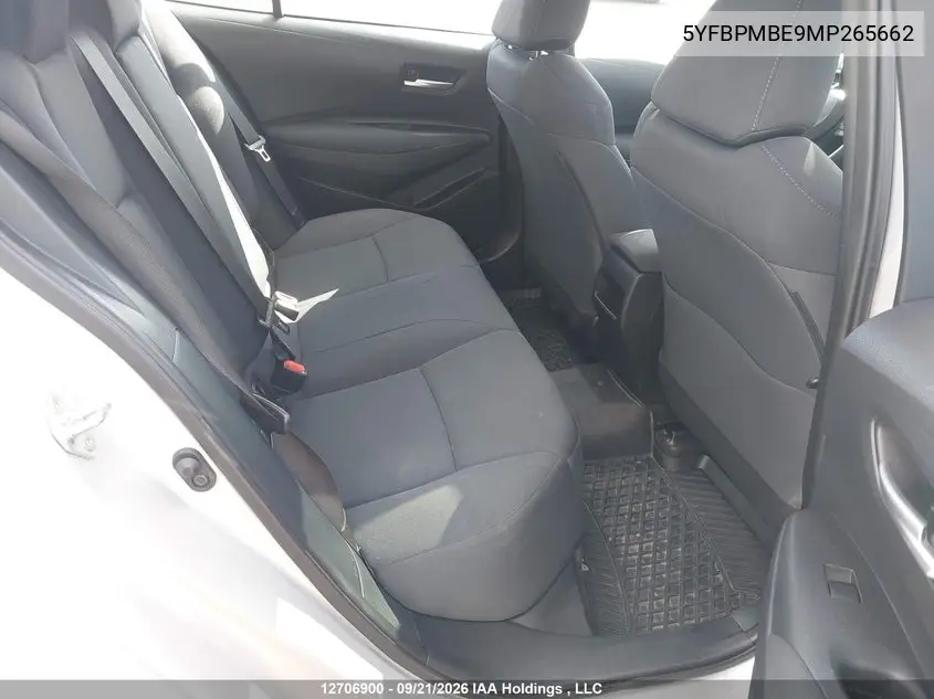 2021 TOYOTA COROLLA VIN 5YFBPMBE9MP265662 — фото 8