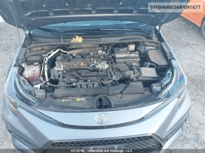 2021 TOYOTA COROLLA VIN 5YFB4MBE5MP091677 — фото 10