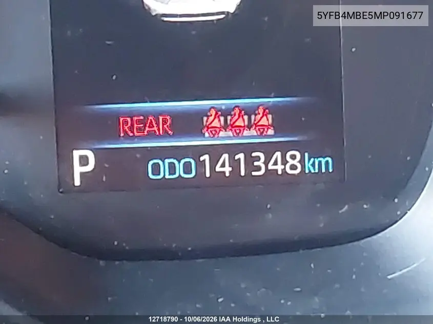 2021 TOYOTA COROLLA VIN 5YFB4MBE5MP091677 — фото 15