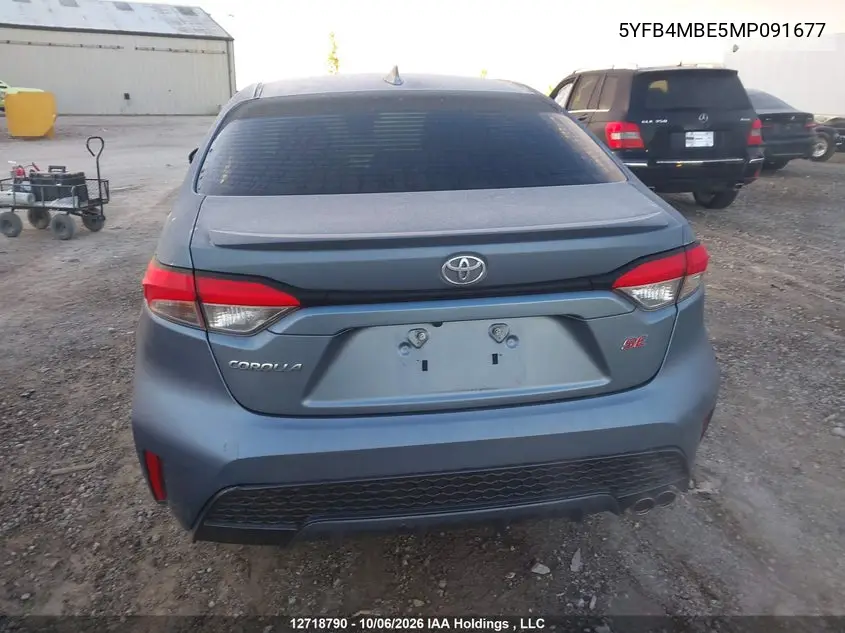 2021 TOYOTA COROLLA VIN 5YFB4MBE5MP091677 — фото 16